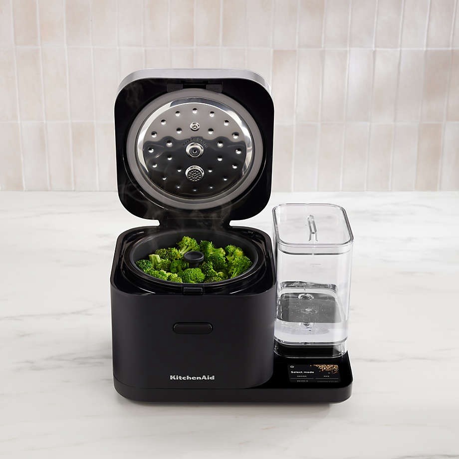 Kitchenaid grain & rice cooker 8 cup with automatically sensing integrated scale