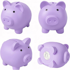 Piggy Bank for Piggy Coin Banks for Boys and Girls My First Unbreakable Plas...