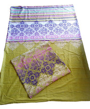 MERADISO, 2-tlg. Wendebettwäsche-Set, Orientalisch, gestreift, 152 cm x 215 cm