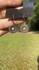 Grandmother's Buttons Handmade Antique Dangle Earrings