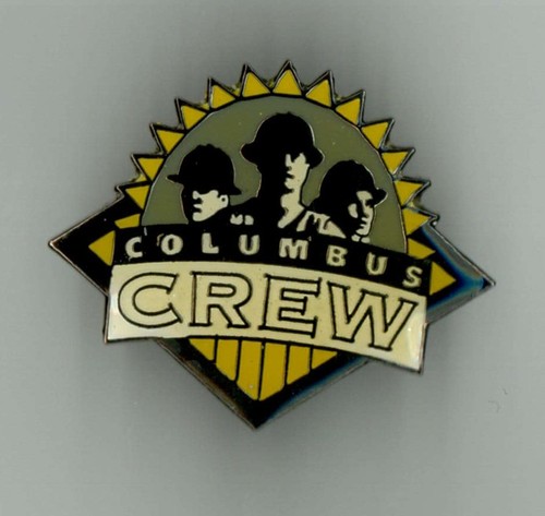MLS soccer pin - Columbus Crew - vintage logo - USA sport badge