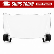 Football Helmet Visor Clear SHOC Style w/ Clips Fits Youth Adult SpeedFlex F7