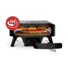 Cozze  17" Rotate Pizzaofen Black Edition, Gasgrill mit Hitzeschild, Rotierend