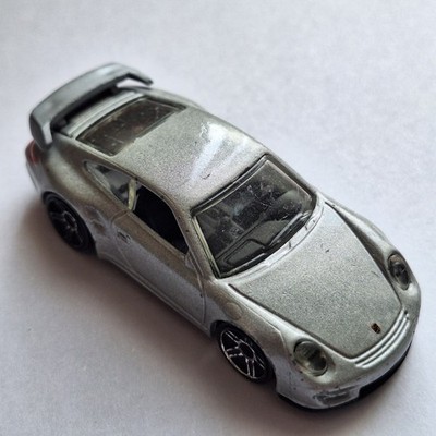 Hot Wheels Porsche 911 GT2 Silber 2010 Rare Modellauto 1:64 Diecast Loose