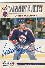 2012-13 Panini Classic Signatures #200 Laurie Boschman Autograph