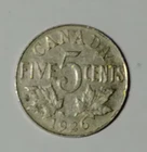 1926 Canada 5 Cents — photo from another recent sale