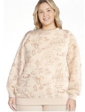 Winnie The Pooh Women’s Graphic Fleece Sweatshirt Size Large NWT