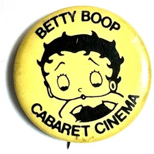 Betty Boop Cabaret Cinema 1.75" Celluloid Pinback Button