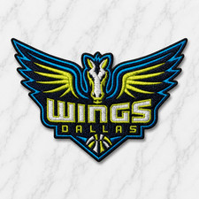 DALLAS WINGS WNBA EMBROIDERED IRON ON PATCH 3.25"X2.75" FREE SHIPPING & TRACKING