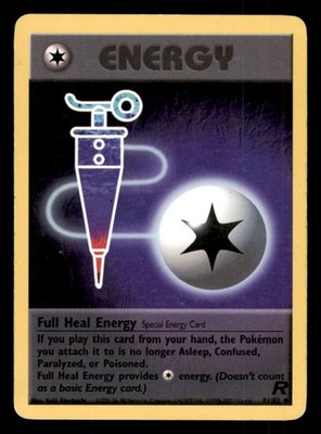 Pokémon Karte Full Heal Energy 81/82 Team Rocket Englisch