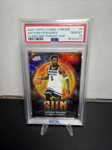 2025 Topps Cosmic Chrome Anthony Edwards Sun (PSA 10)