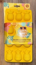 Evriholder Silicone Ice Mold Trays 2 Pack Pineapples New Dishwasher Safe