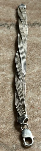 Vintage Kultaseppa Salovaara Sterling Silver 7.5” Woven Mesh Bracelet 18G - Picture 7 of 23