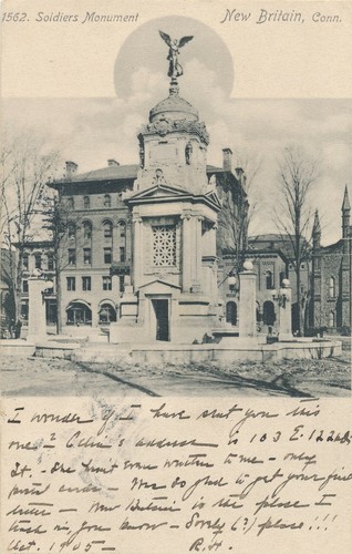 NEW BRITAIN CT � Soldiers Monument � udb � 1905