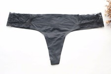 Women Thongs Smooth Mesh Seamless Tback Underwear G-string Knickers Black XS-M-L
