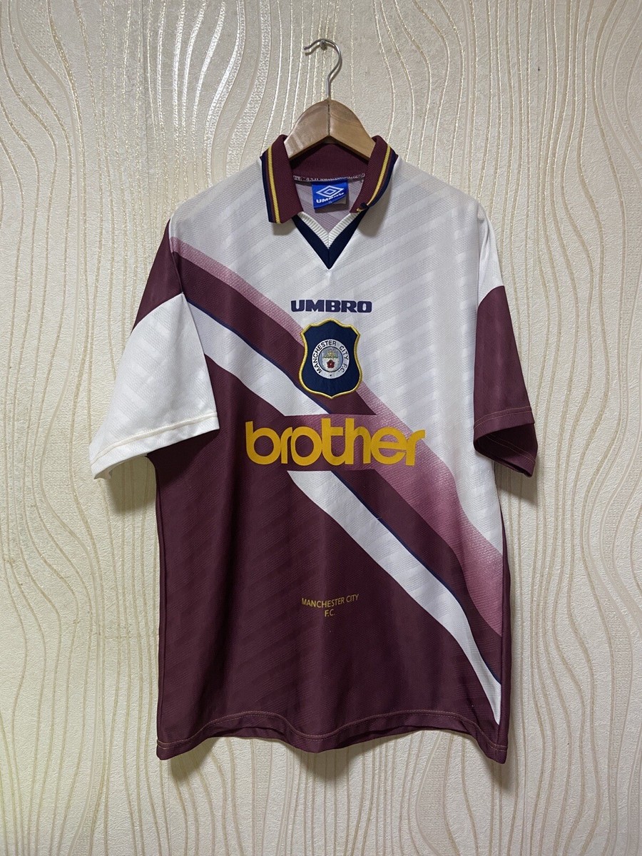 MANCHESTER CITY 1996 1997 AWAY FOOTBALL SHIRT SOCCER JERSEY MANCHESTER CITY 1996 1997 AWAY FOOTBALL SHIRT SOCCER JERSEY