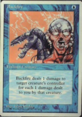 Backfire - Fourth Edition: #62, Magic: The Gathering Nm R39
