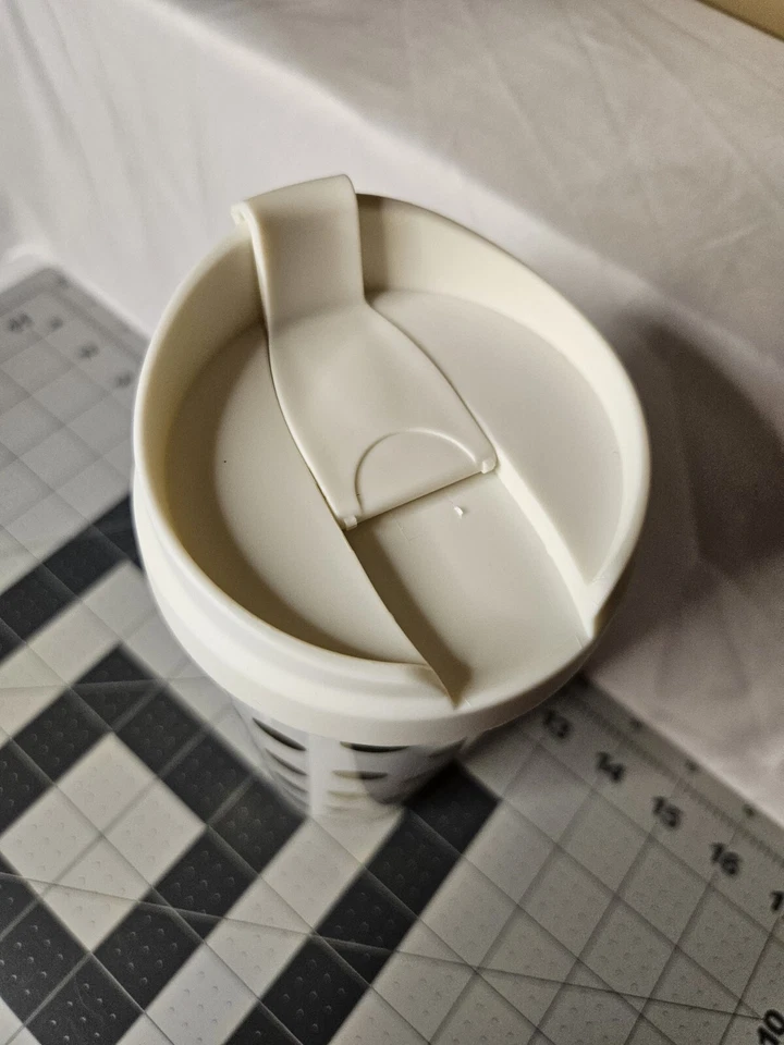 Kate Spade 16oz Thermal Travel Tumbler Cream with Gold Polka Dots With Lid. - Image 4 of 4