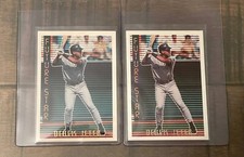 (2) Derek Jeter 1995 Topps Future Star ROOKIE Cards #199 (Rare ERROR) & Regular