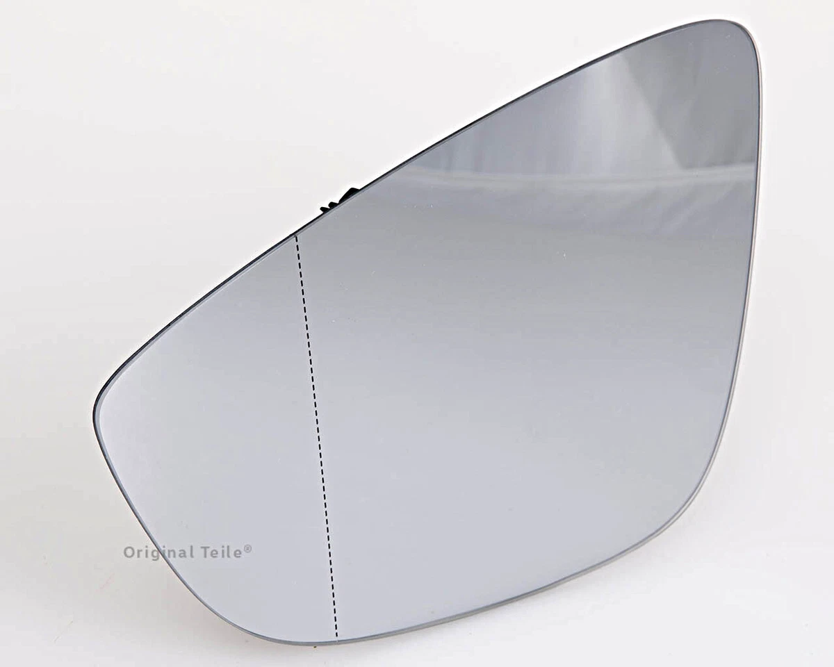 Genuine VW CC Eos Mirror Glass Aspherical- Wide Angle With Plate 