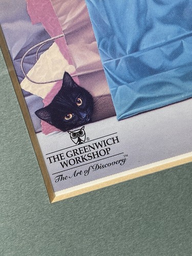 Braldt Bralds Art Prints | Black Frame | Cats In Shopping Bags | 7.5X6 - Picture 4 of 4