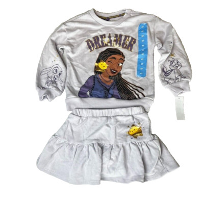 Disney Wish DREAMER 2 Piece Sweatshirt & Skort Set Size 4T Light Purple