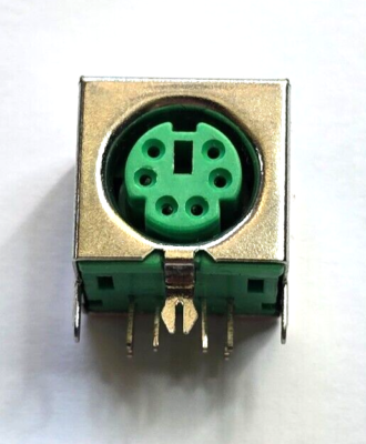 Uxcell Shielded PS/2 6 Pin Mini DIN Hembra De Montaje En PCB PC Board