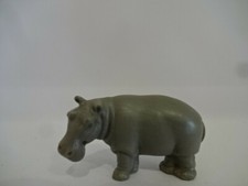 Wassertiere / Dunkelgraues Nilpferd stehend - 40 mm