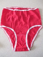 Vintage Dead Stock In Pack Red Nylon Full Bum Pants Knickers Briefs 10-12 Vintage Dead Stock In Pack Red Nylon Full Bum Pants Knickers Briefs 10-12