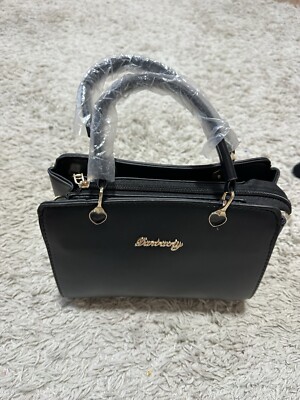 Darbaoly Black Handbag Women Shoulder Bag Tote Purse New