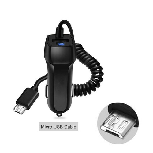 Fast Car Charger Type C USB For Samsung Galaxy S6 S7 S8 S9 S10 Retractable Cable - Picture 8 of 13