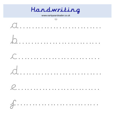 Handschrift laminiert Buchstaben Matte Bildung Lernen Schreiben Kinder Grundschule 4-7 Jahre A4