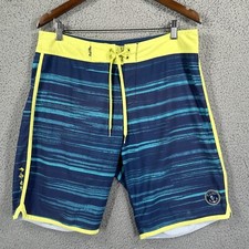 SALT LIFE Vapor Stretch SLX-QD Mens Fishing Swim Trunks Board Shorts 32 Tropical