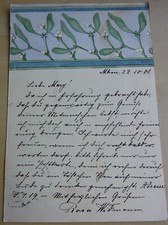 Drawing teacher Rosa Widmann (1876-1906): PK Mannheim 1901, with original Drawing