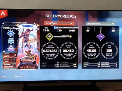  Apex Legends Acc, 9 Heirlooms, S8 Master, 451 Legendary Skins 