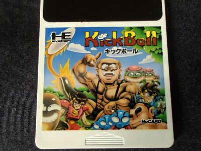 Kickball Sur NEC PC-Engine (HuCard) – Version Japonaise NTSC-J – Complet + Carte
