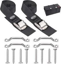 Battery Tie Down Strap Hold Down Kit, 1" x 48" Cooler Tie Down Kit with Non-rust