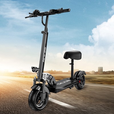 48V/13Ah 800W Long Range Electric Scooter Adults Folding 10'' 2 Wheel E-Scooter