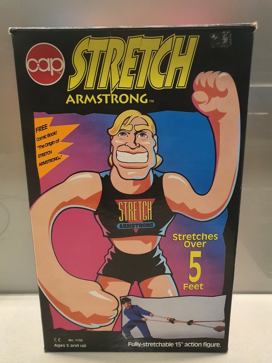 Stretch Armstrong 1992 Rare Vintage - Capp Toys incl Box