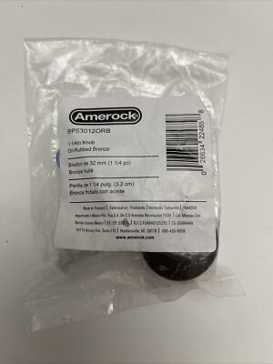 Amerock BP53012ORB Allison 1 1/4   Cabinet Knob Oil-Rubbed Bronze