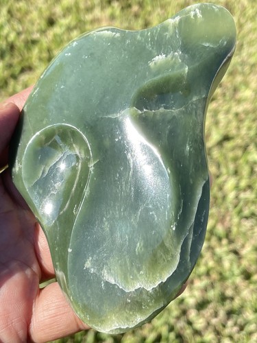 New Zealand INANGA Nephrirte Jade Small POUNAMU Bowl Unique/ARTISTIC One Off WOW - Picture 2 of 16