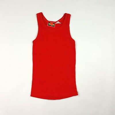 Vintage Winnings Stats Boy's Size S Red Tank Top Sports Athletic T Shirt 