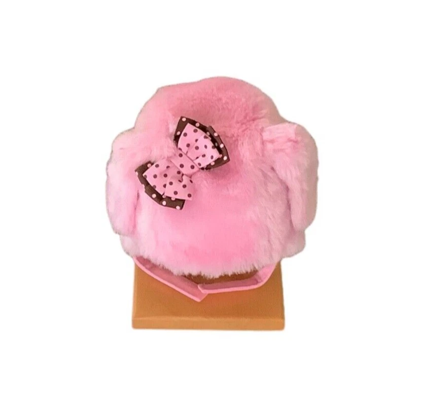 Gymboree Lunares Cachorro Rosa Imitación Piel Perro Con Arco Trampero Sombrero Talla 3-6 MONES NUEVO CON ETIQUETAS Foto 2 de 3