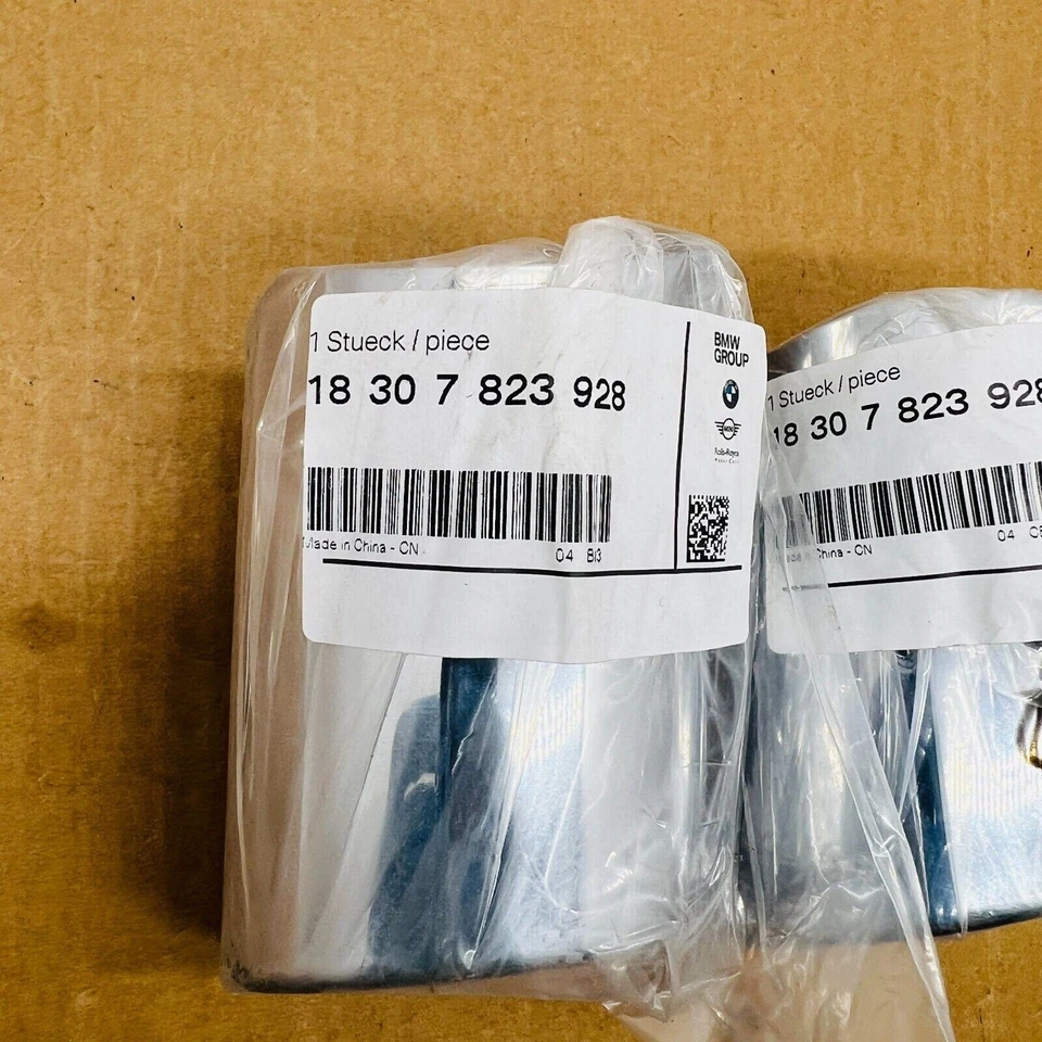 OEM For 11-16 BMW 528i Exhaust Tail Pipe Tip Set 2Pcs Chrome 18307823928 - Image 2 of 4