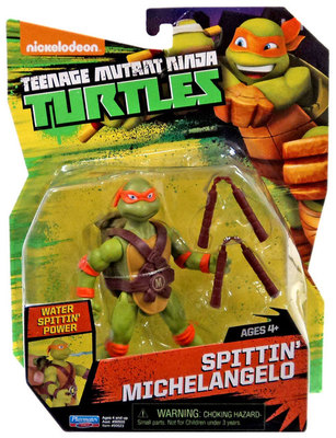 GIOCHI PREZIOSI TEENAGE MUTANT NINJA TURTLES SPITTIN' MICHELANGELO FIGUR NEU