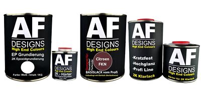 FÜR Citroen FKN Rouge 3.7L Autolack SET 2K Epoxid Grundierung Klarlack