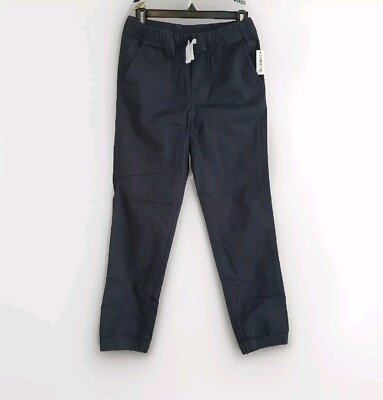 Spotted Zebra Boys' Kids Woven Jogger Pants Navy Blue size XL (12)