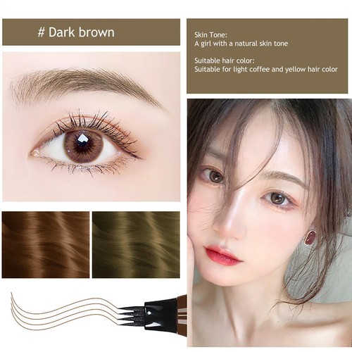 Eyebrow Liquid Pen Waterproof Eyebrow Marker Pen Microblading Eyebrow Pencil - Picture 22 of 48