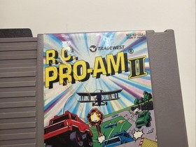 R.C. Pro-AM II 2 Nintendo NES +Dustcover Tested Authentic CLEAN