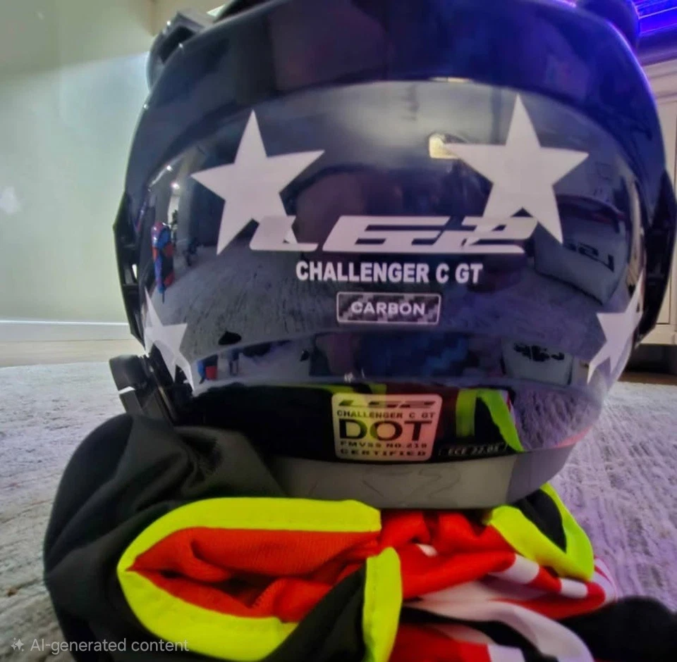 LS2 Helmets Challenger Carbon GT Americarbon Helmet - Image 4 of 4